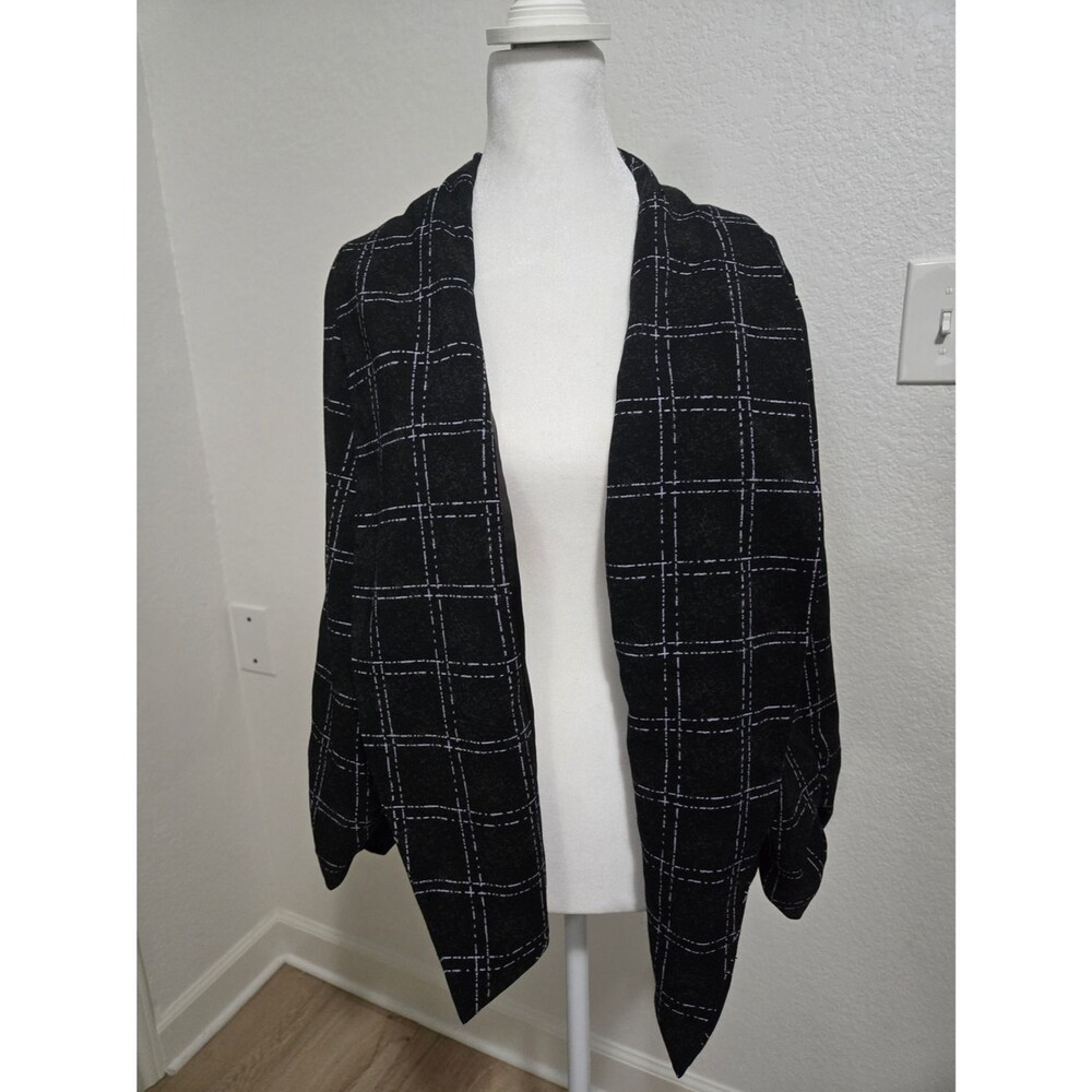 Torrid | Black & White Windowpane Plaid Blazer